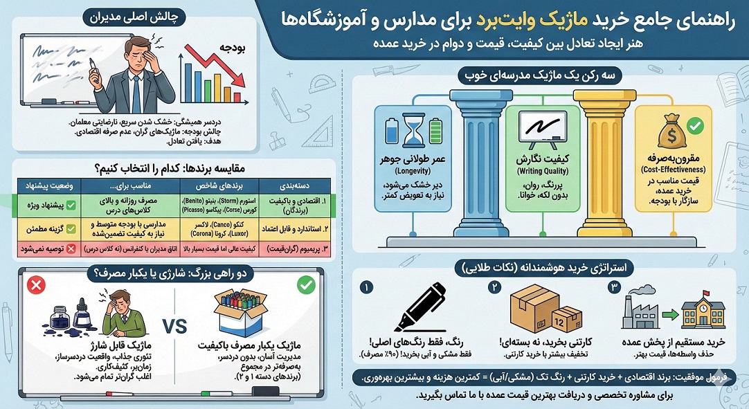 راهنمای خرید ما/یک وایت برد مدارس