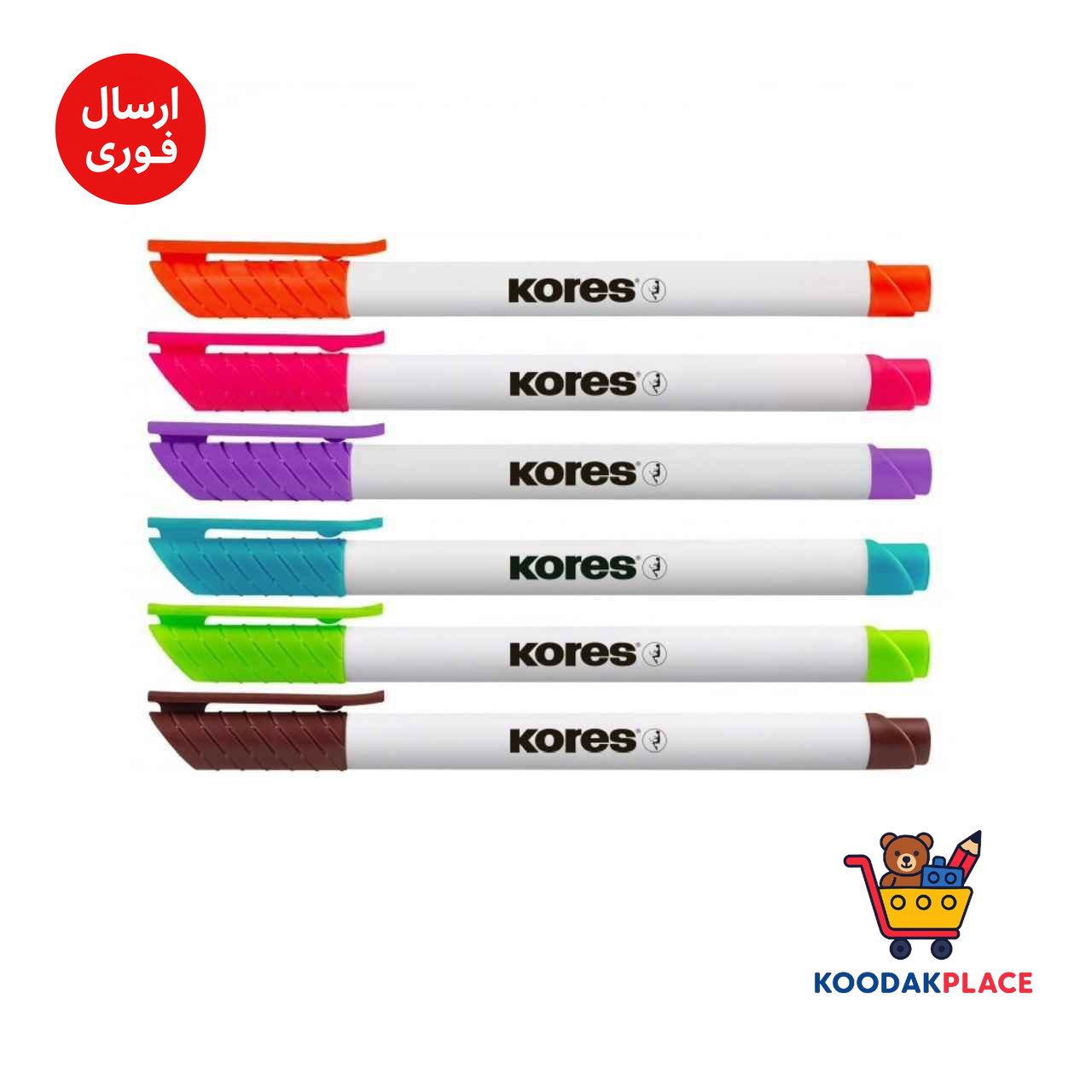 ماژیک وایت بردگرد6رنگ کورس 