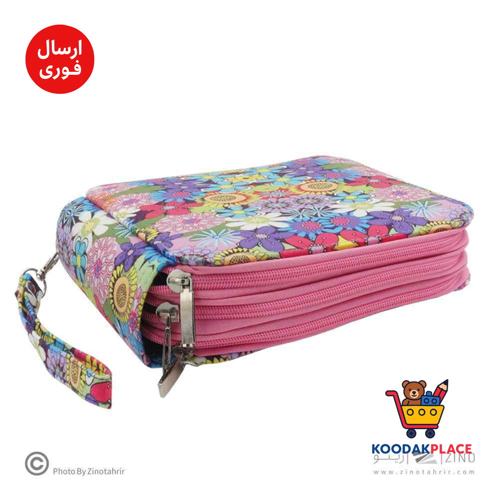 کیف مدادرنگی 120عددی  سه زیپ سری D  لوتو