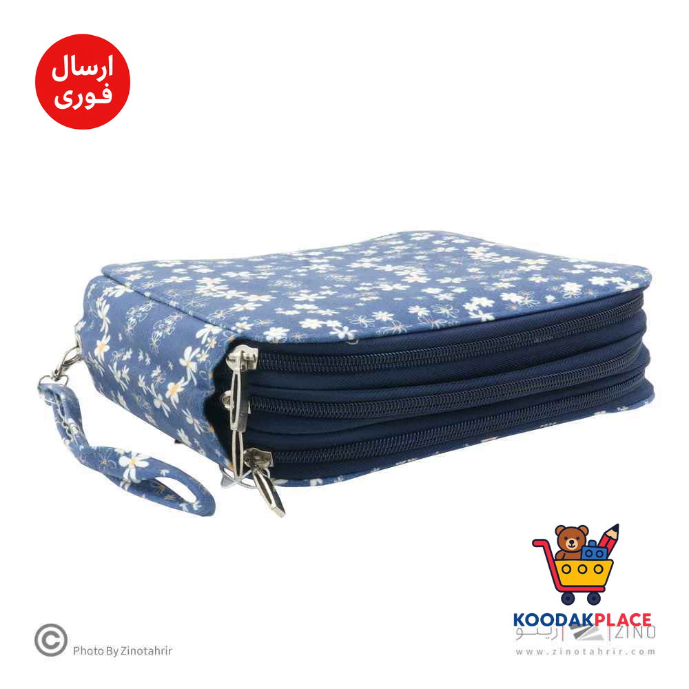 کیف مدادرنگی 120عددی  سه زیپ سری D  لوتو