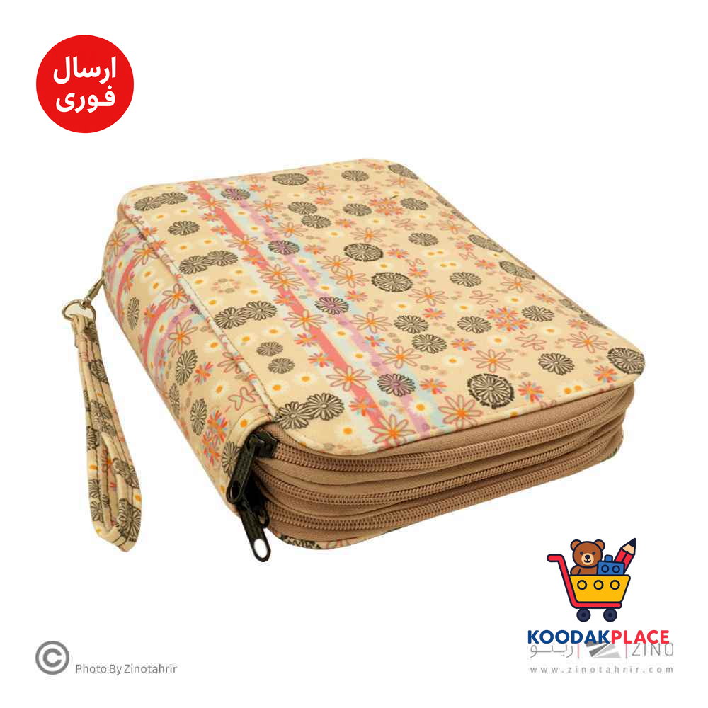 کیف مدادرنگی 150عددی  سه زیپ سری D  لوتو