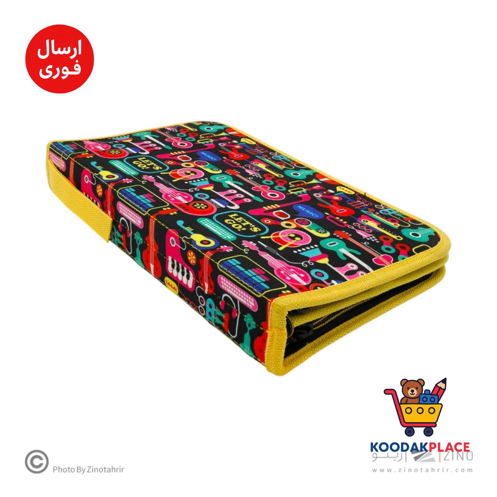 کیف مدادرنگی 120عددی  دوزیپ سری V  لوتو