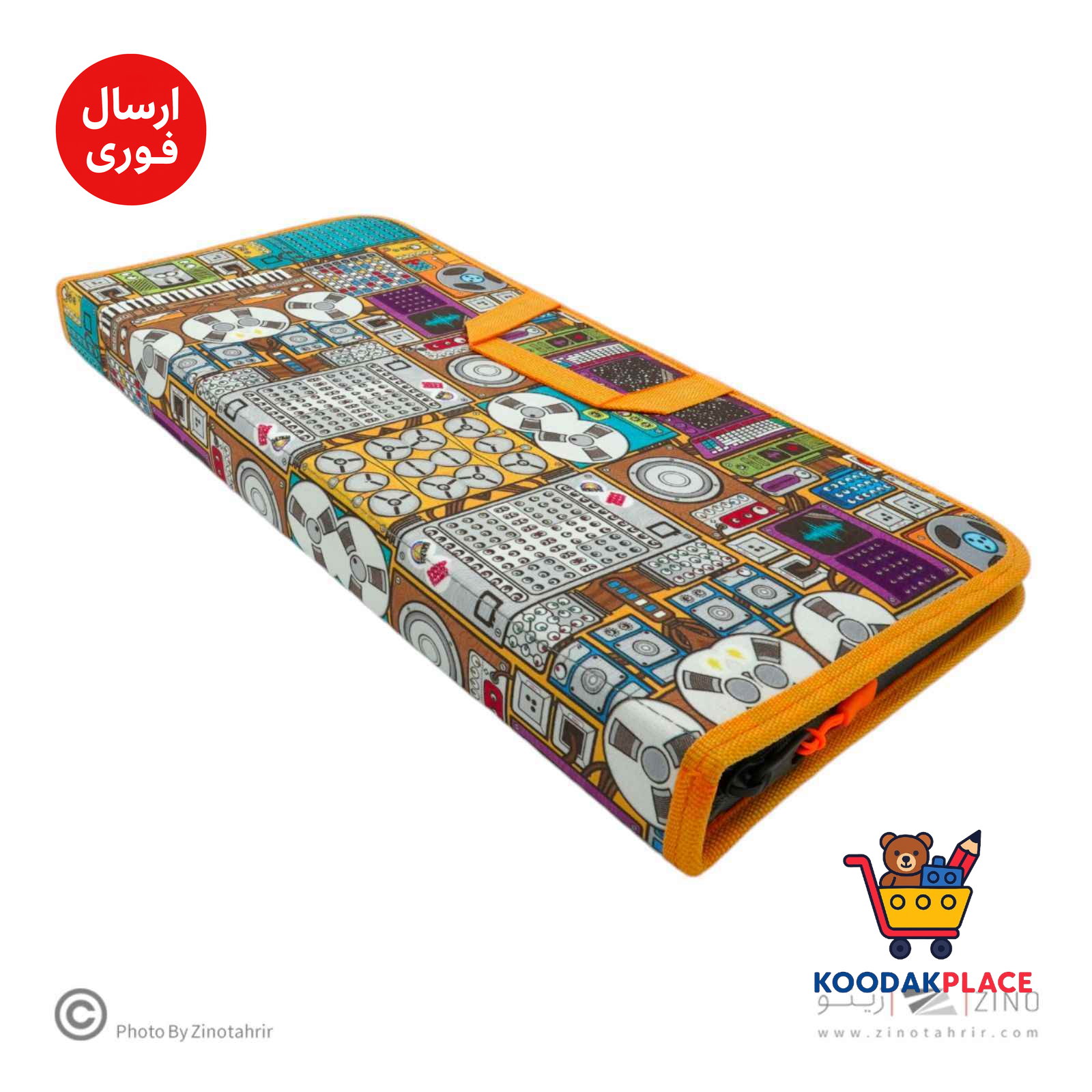 کیف مدادرنگی 120عددی  تک زیپ سری A لوتو