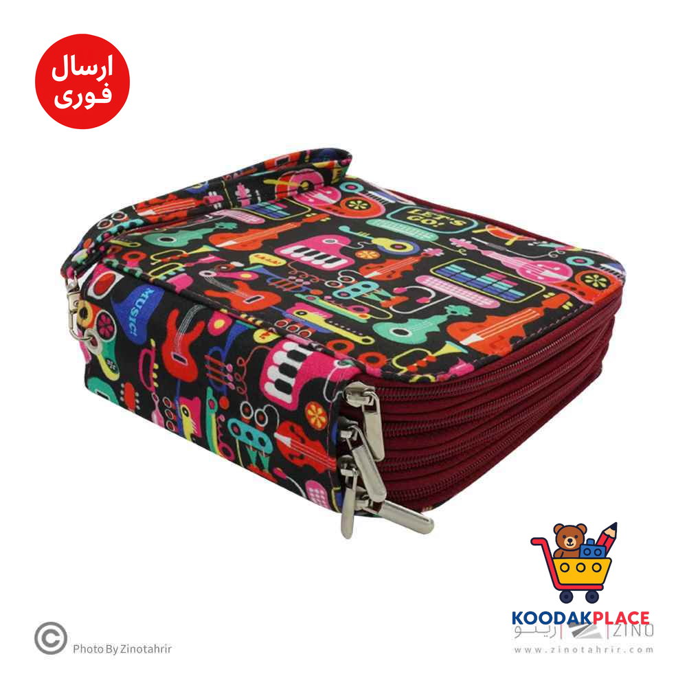کیف مدادرنگی 120عددی چهار زیپ سریB لوتو